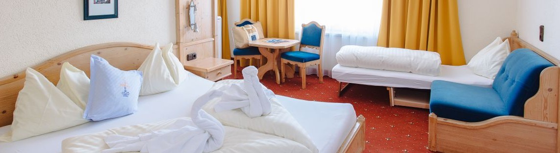 Mehrbettzimmer im Aktivhotel Katschberghof